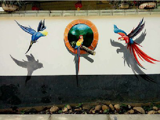 襄阳视觉错位-3D墙绘设计