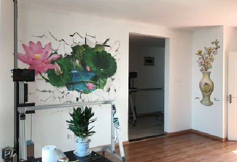 襄阳墙体彩绘相比墙纸的优势。